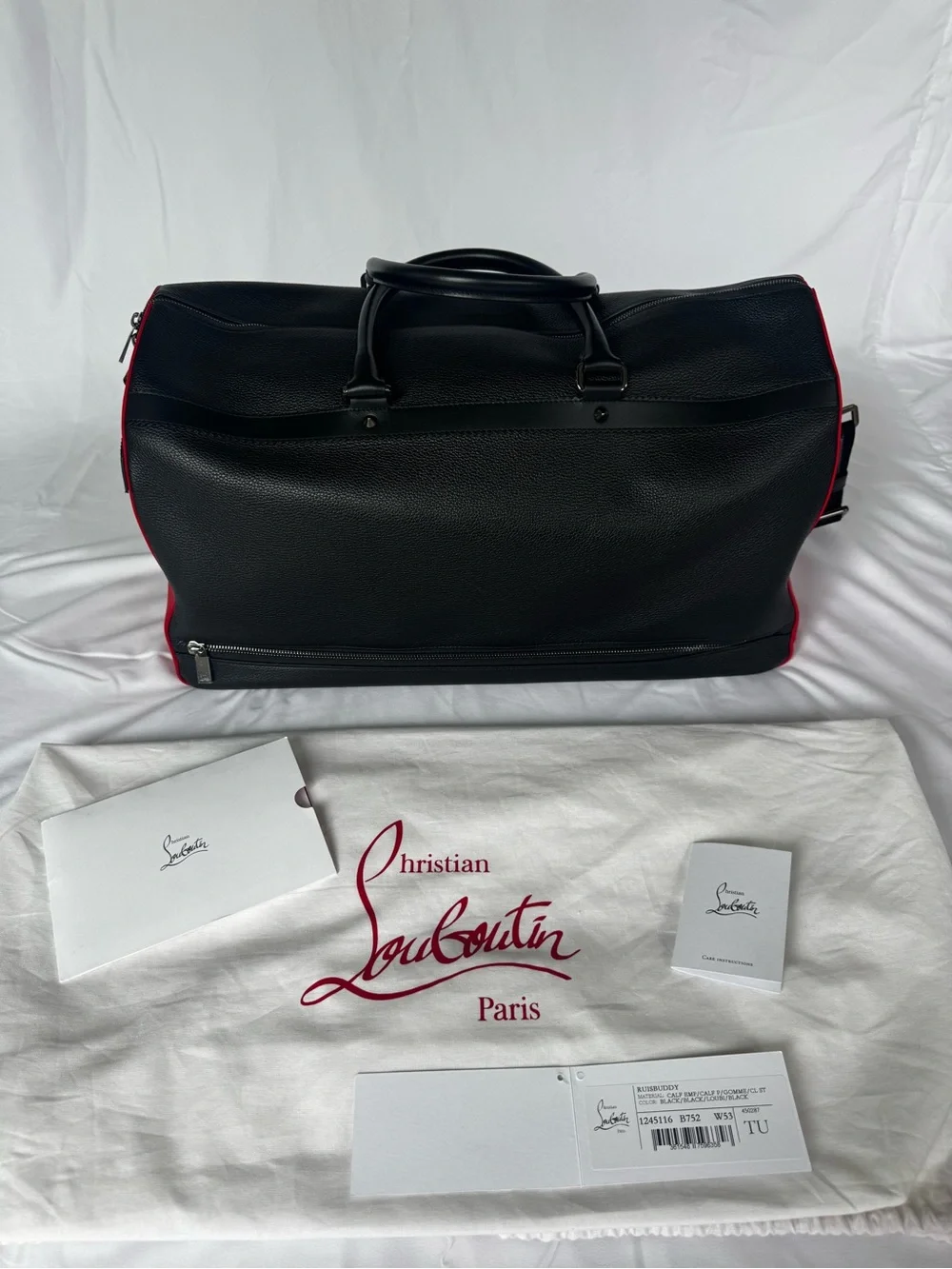 Christian Louboutin - Ruisbuddy - Duffle Bag - Grained Calf Leather & Rubber
